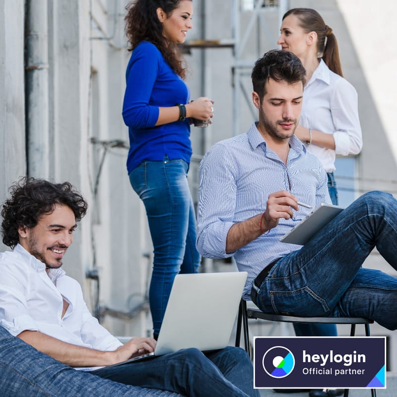 Mit heylogin sind Berechtigungen klar geregelt. Sicheres Onboarding und Offboarding von Mitarbeitenden inklusive.